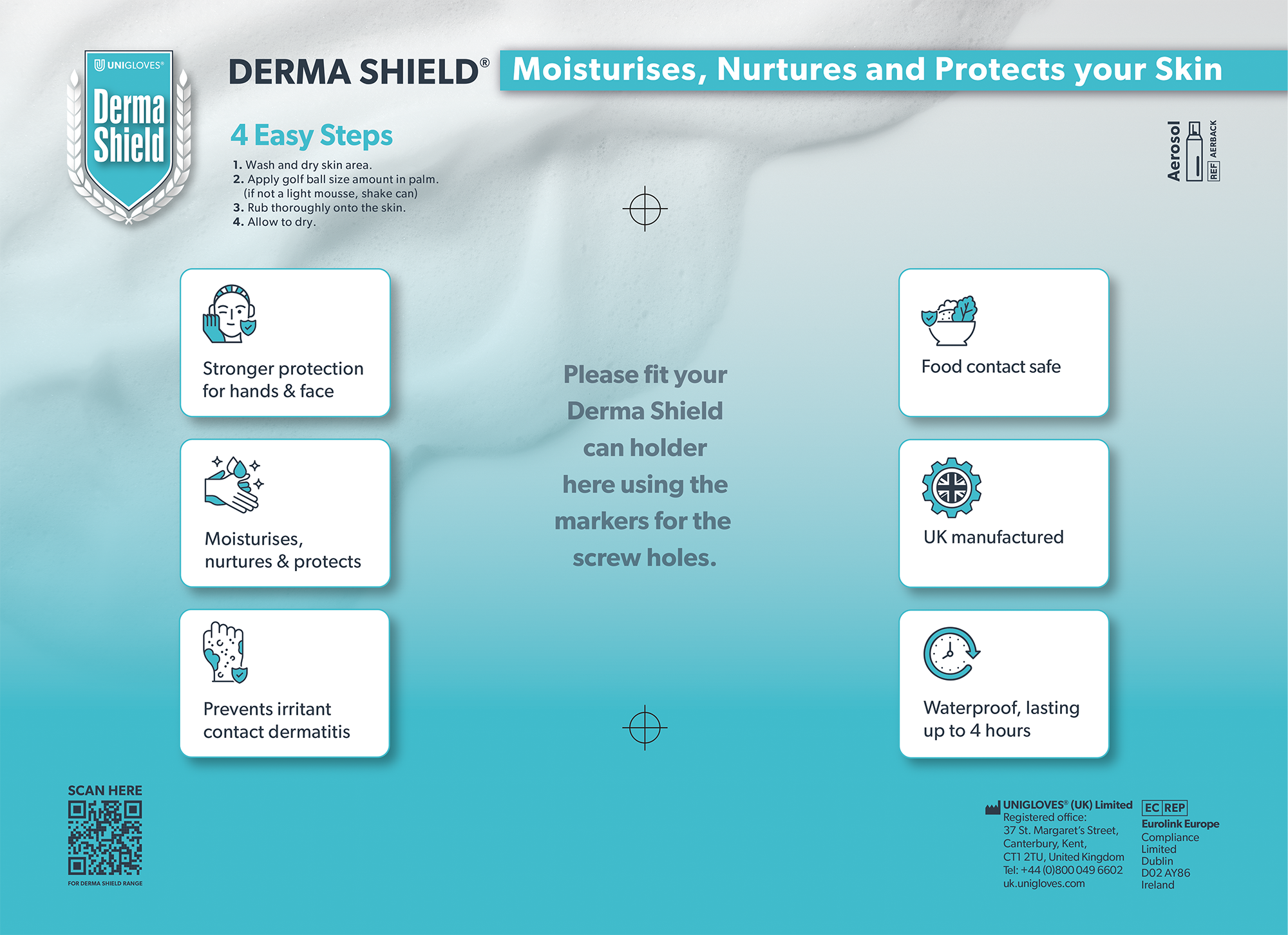 Derma Shield Aerosol A3 Educational Backboard