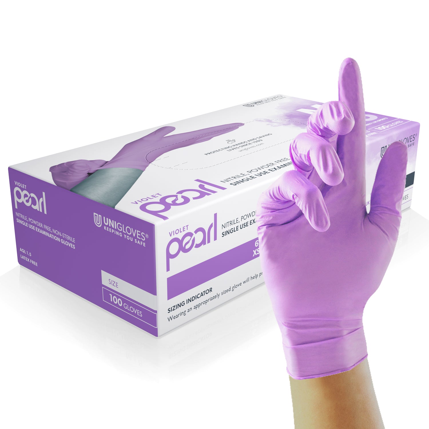 Expert Plus Unigloves – Sterile, Powder-Free Latex Exam Gloves (Pair, Multiple Sizes 6-8.5)