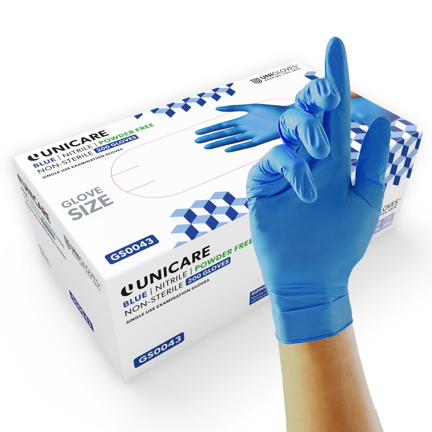 Unicare Blue Nitrile (200s)