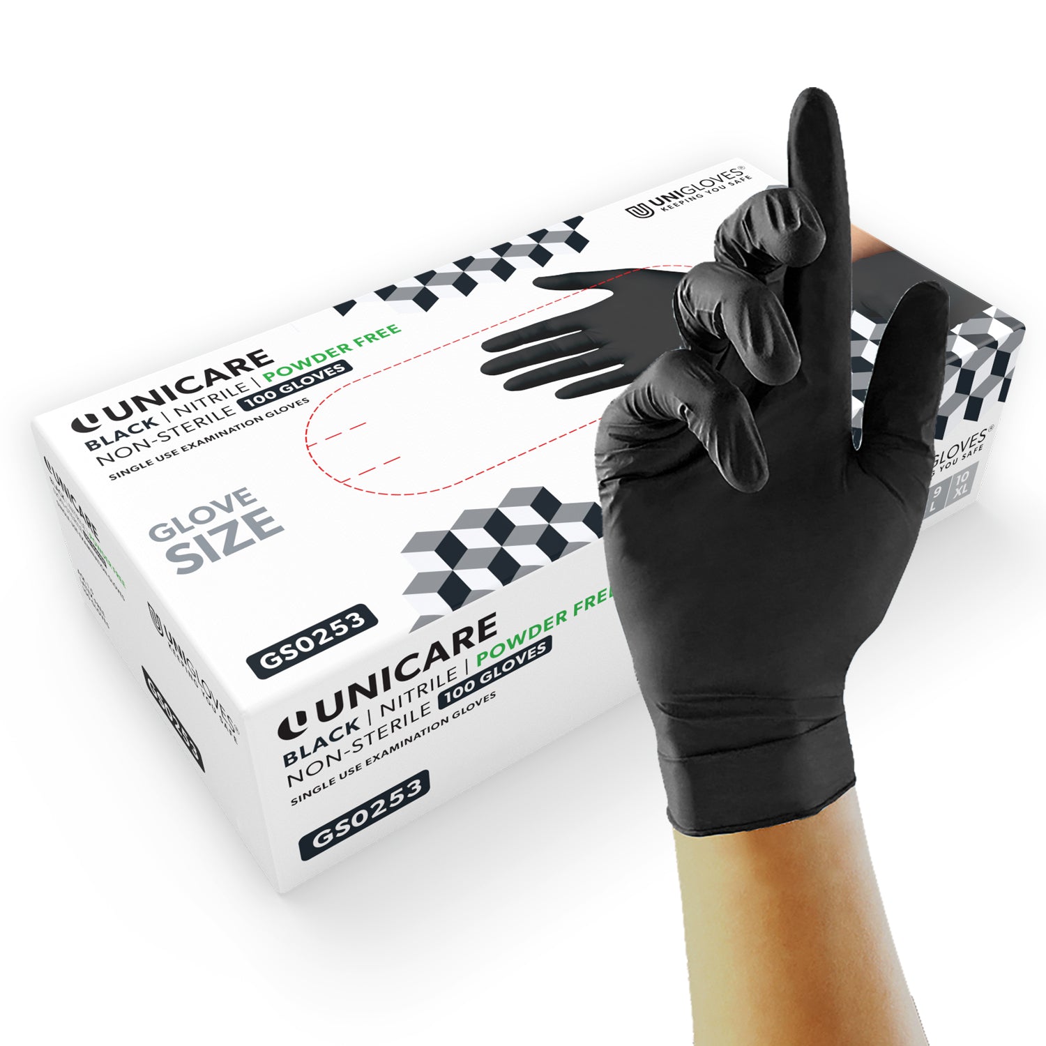 Unicare Black Nitrile